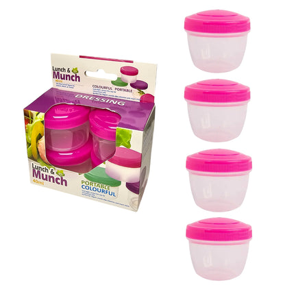 4-Pieces Dressing Food Storage Containers 40mL