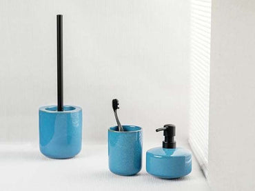 Varzi Ceramic Bathroom Accessory Set 2-Piece Blue by Wenko