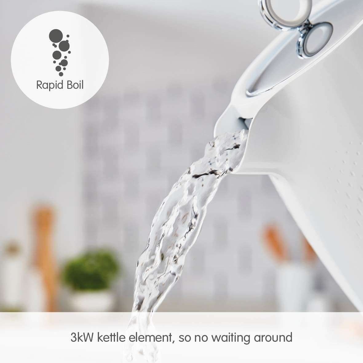 Verve Jug Kettle - White -1.7L by Morphy Richards