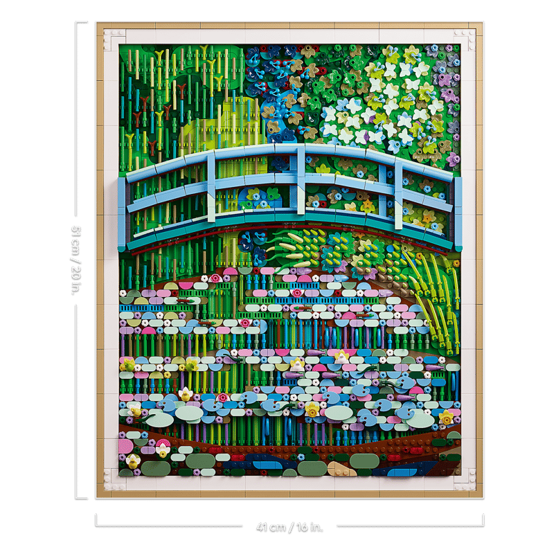 LEGO Art Claude Monet Bridge over Water Lilies 31220 Kit