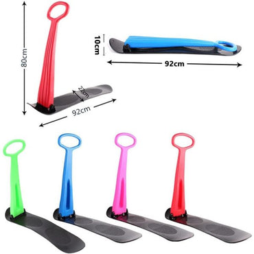 Folding Snow Scooter with Handle (Random Color)