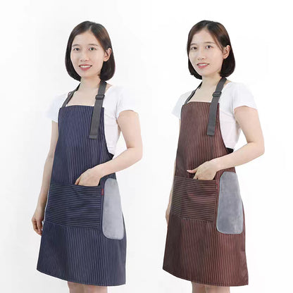 Apron YURILIFE With Pocket Waterproof and Oil Proof for Home Kitchen