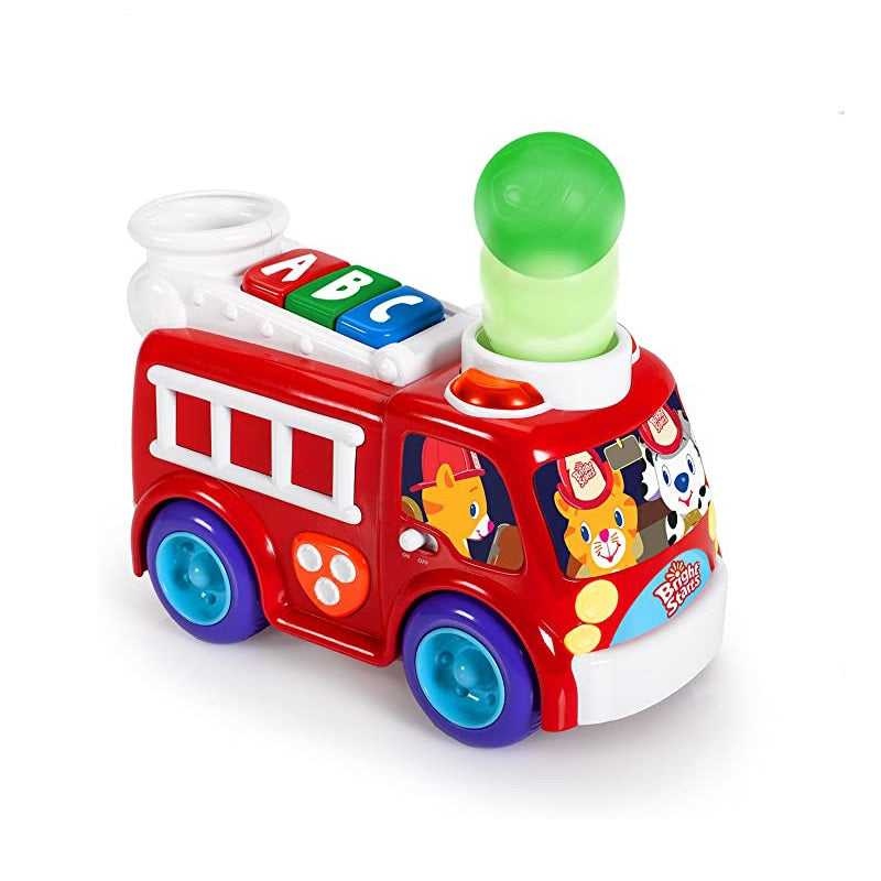 Bright Starts 52137 Hab Roll & Pop Fire Truck