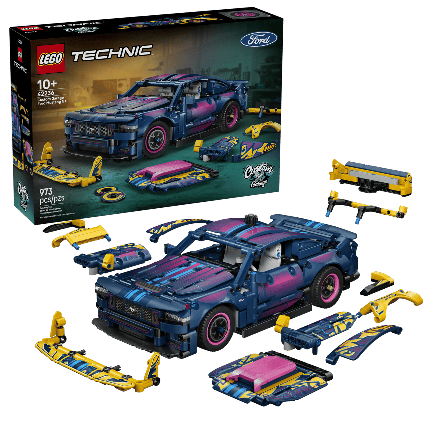 LEGO Technic Custom Garage Ford Mustang GT Car - 42236