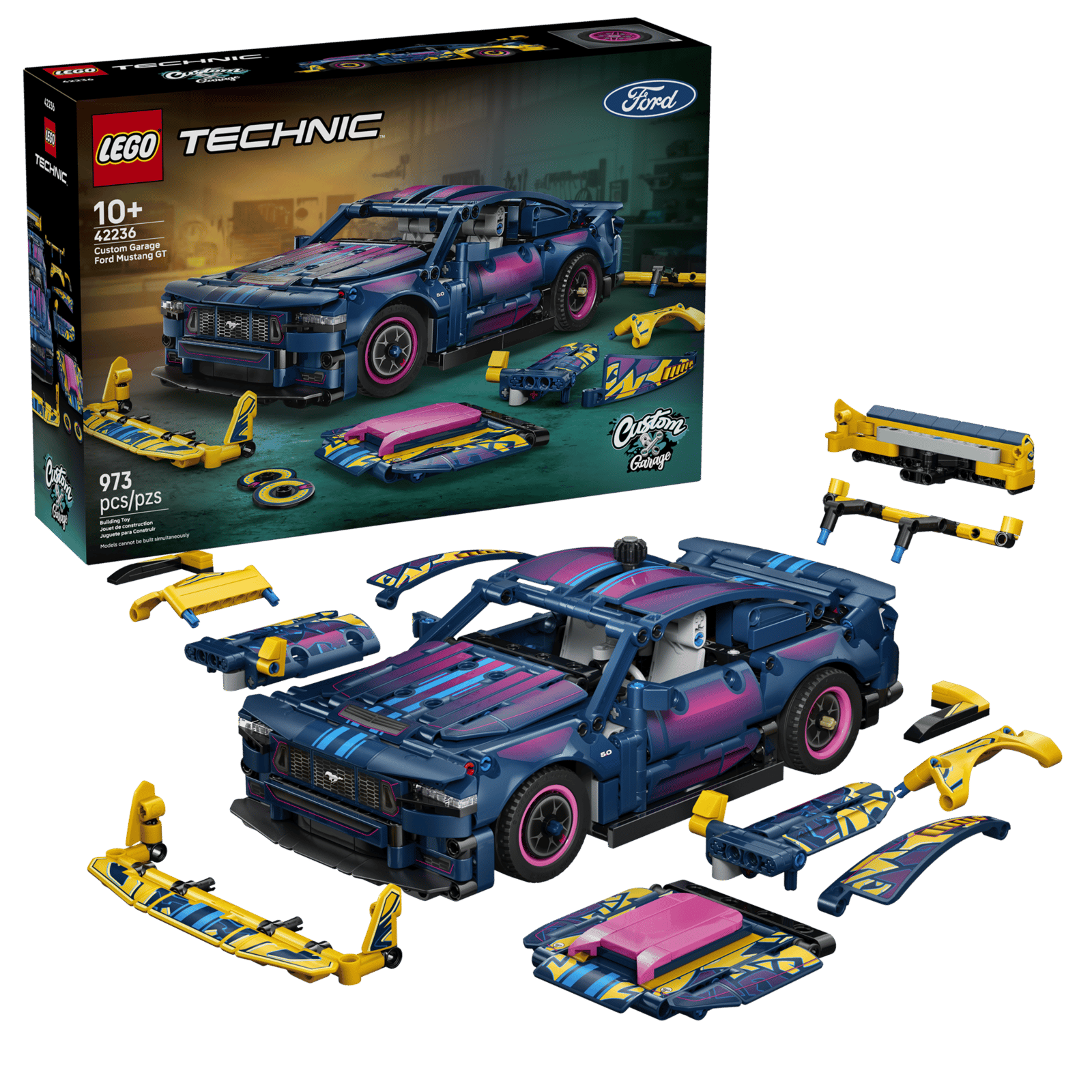 LEGO Technic Custom Garage Ford Mustang GT Car - 42236