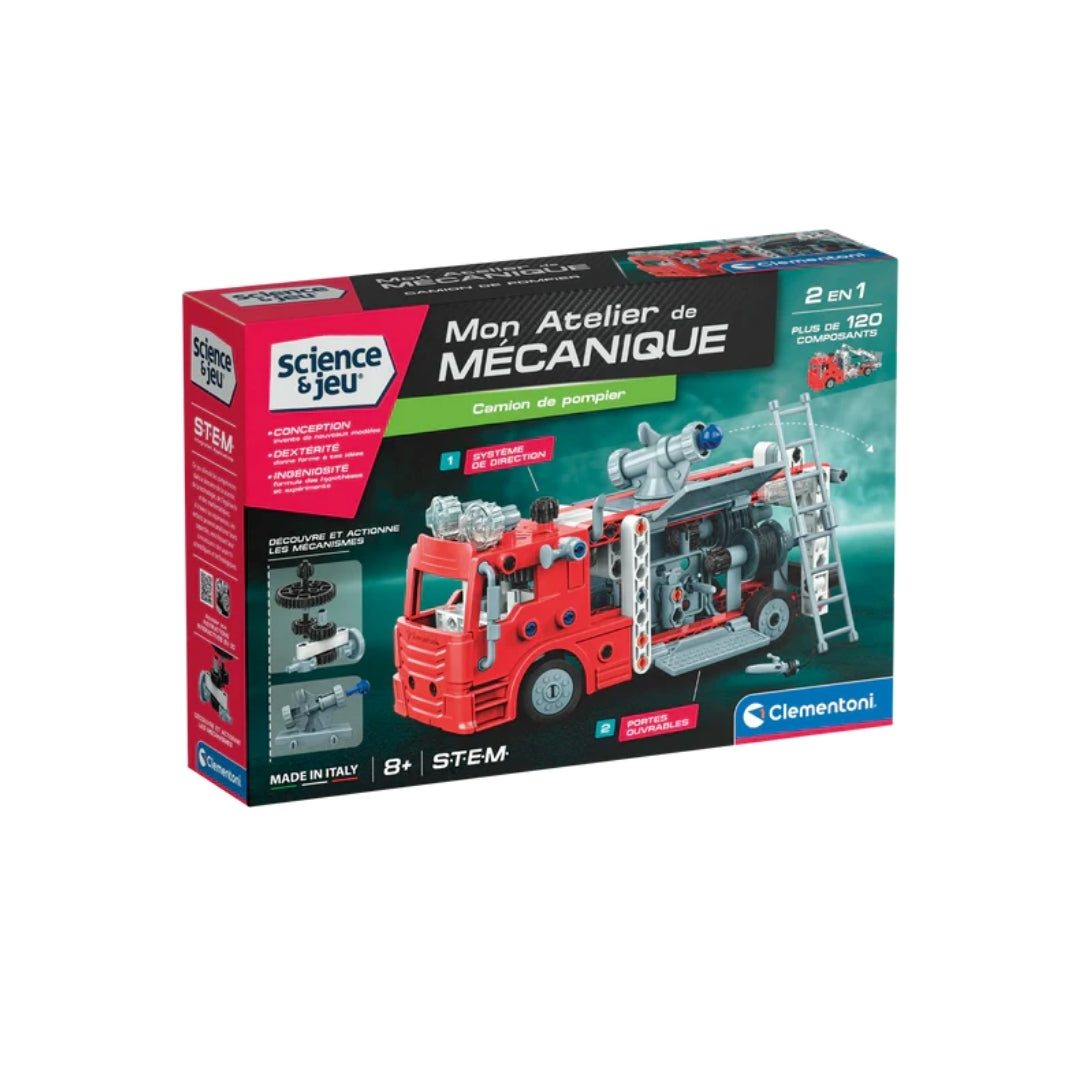 Clementoni My Mechanical Workshop Fire Truck (French)