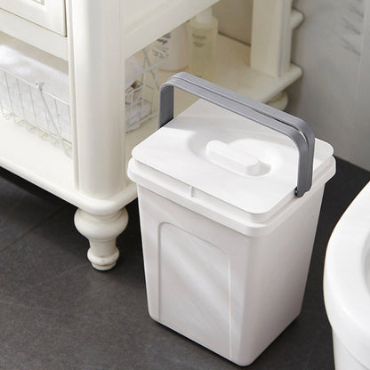 Portable Independent Trash Can With Lid