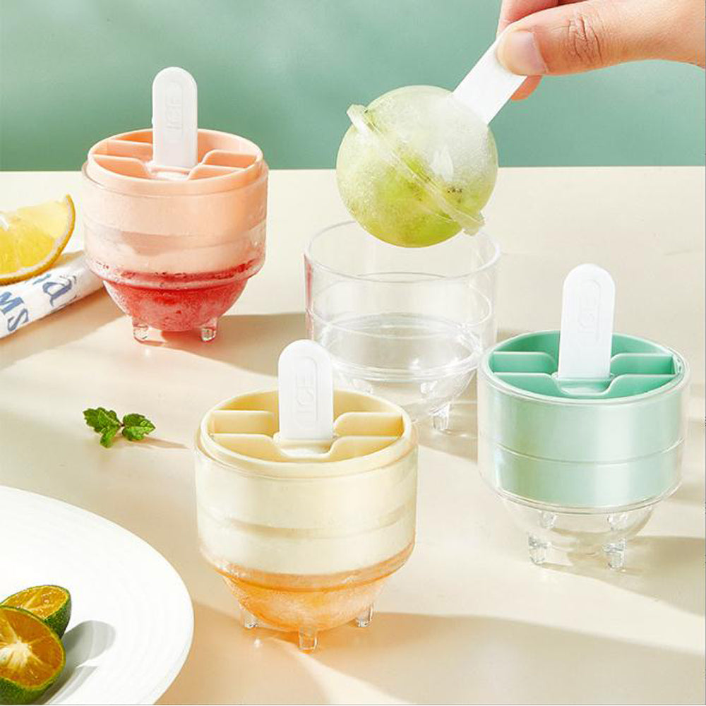 4 Pcs Creative Ice Cream Mold