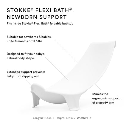 Foldable Baby Bathtub + Newborn Support