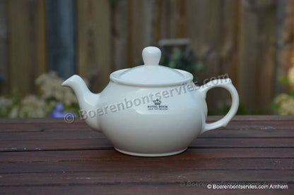 Royal Boch Teapot and mug ivory