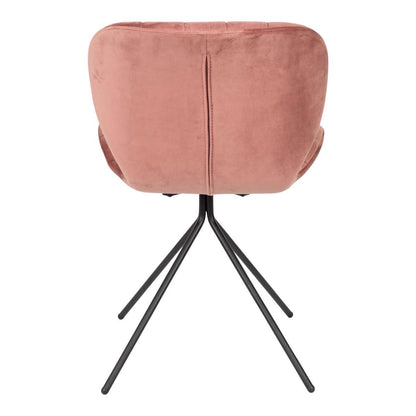 OMG Dining Chair with Black Metal Legs – Modern Upholstered Accent Chair for Dining Room & Office