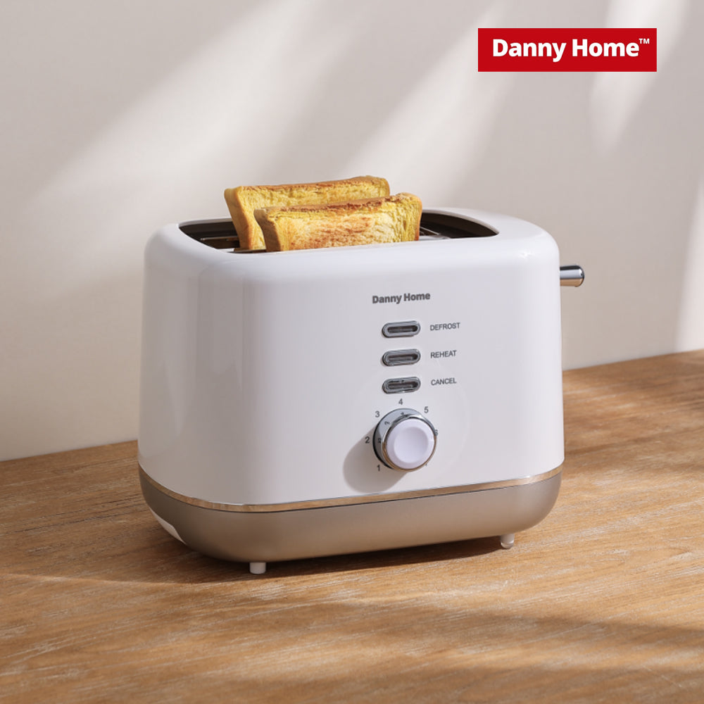 Danny Home White Two Slice Toaster 27cm