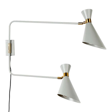 Shady Double Wall Lamp Grey