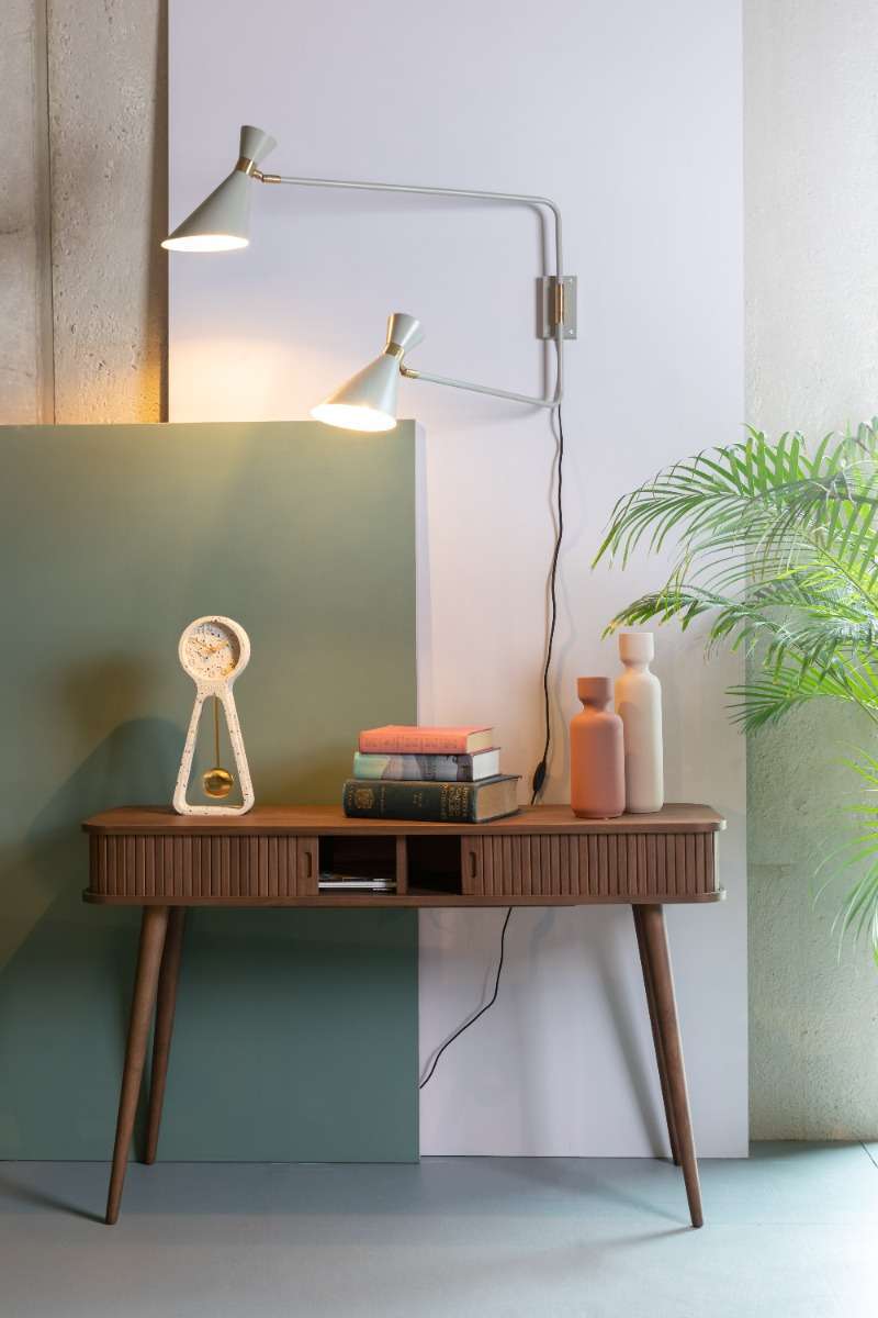 Shady Double Wall Lamp Grey