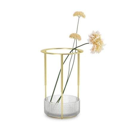 Umbra Tesora Adjustable Glass Vase – Brass