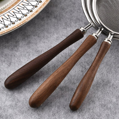 PROUD Stainless Steel Sieves and Strainers With Wood Handle 7/8/10cm