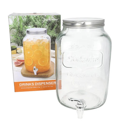 Danny Home Glass Beverage Dispenser 8-L
