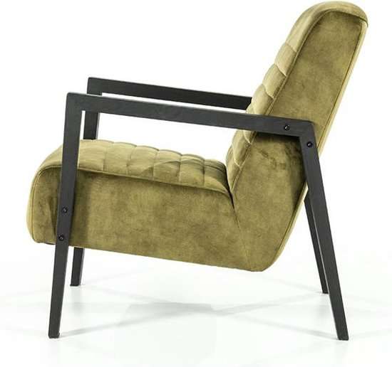 Lars Green Velvet Armchair by Eleonora