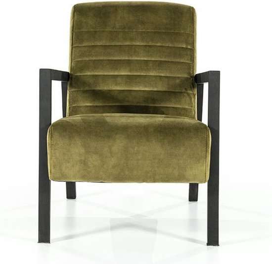Lars Green Velvet Armchair by Eleonora