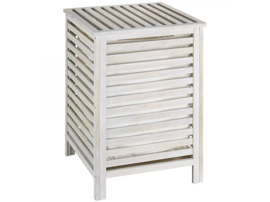 Norway laundry basket, natural white (By Wenko)