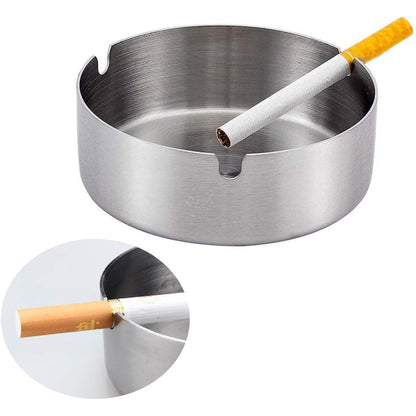 High Grade Stainless Steel Cigarette Ashtray- Round Shape