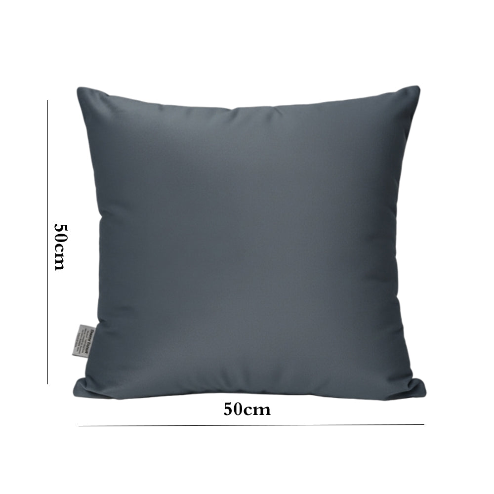 Danny Home Velvet Fabric Cushion – Anthracite 50x50cm