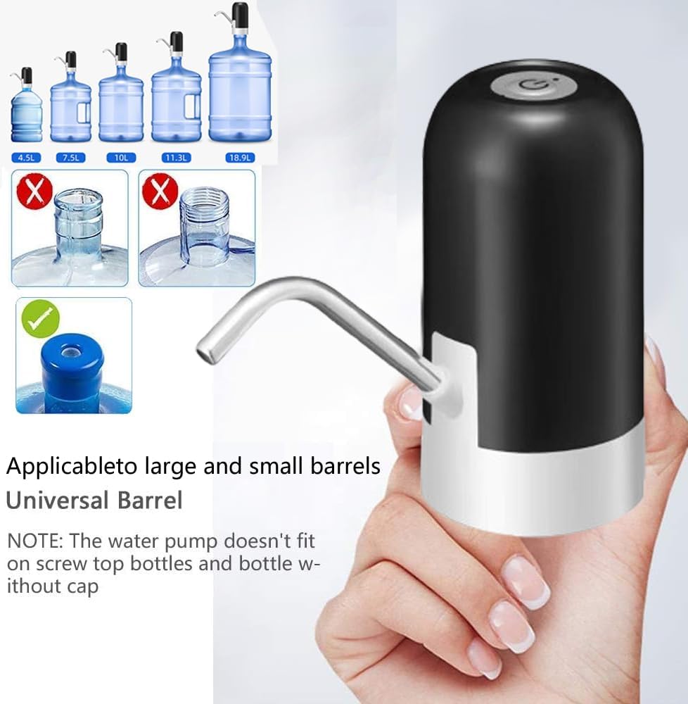 4W 1200mAh DC-3.7V Water Pump Dispenser With 304 Stainless Steel Hose MX-801 (L16 x W6.5 x H13)cm