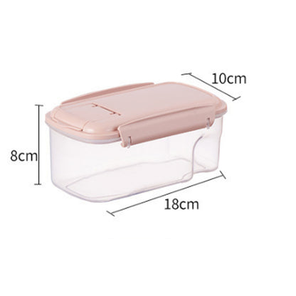Kitchen transparent sealed jar plastic grain storage 850ml