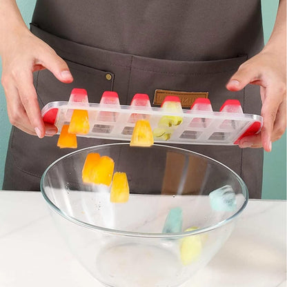 Ice Cube Tray with Silicone Bottom (12 Grid) #8019