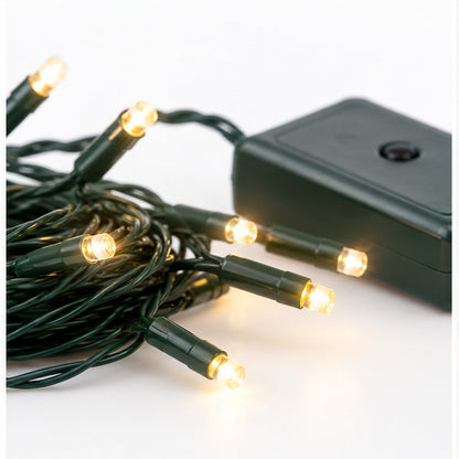 Noël Indoor 20 LED Christmas String Lights – Warm White, 3 m