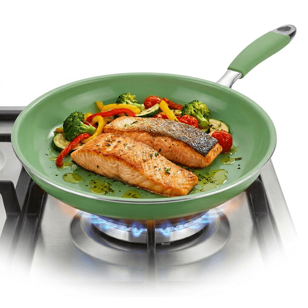 Style n' Cook Green Non-Stick Frying Pan 24 cm