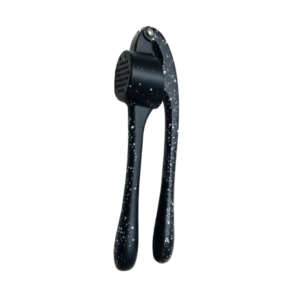 Premium Metal Garlic Press Black Granite