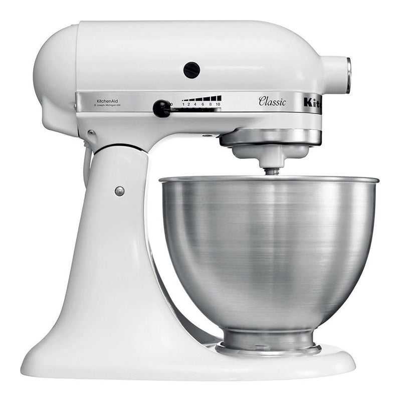 KitchenAid 5K45SSEFW Classic 4.3 L Tilt-Head Stand Mixer Matte White