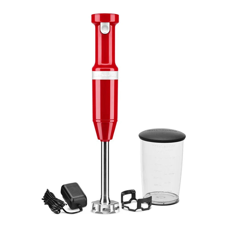 KitchenAid 5KHBBV53EER Cordless Variable Speed Hand Blender Empire Red