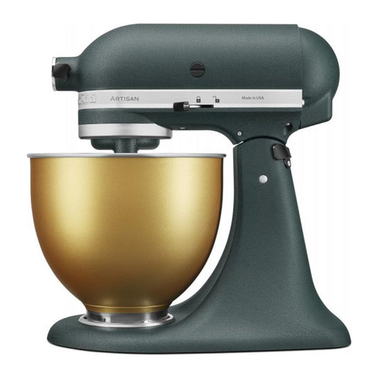 KitchenAid 5KSM156VGEPP Artisan Stand Mixer Pebbled Palm 4.8L Gold Bowl