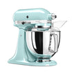 KitchenAid 5KSM175PSEIC Ironic Stand Mixer, Ice Blue + 3 L Bowl + Flex edge Beater