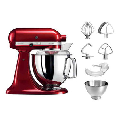 KitchenAid 5KSM175PSECA Mixer Tilt-Head 4.8l + 3 L Bowl + Flex edge Beater