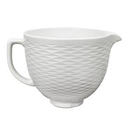 KitchenAid 5KSMCB5TLW 3D Pattern Ceramic Bowl