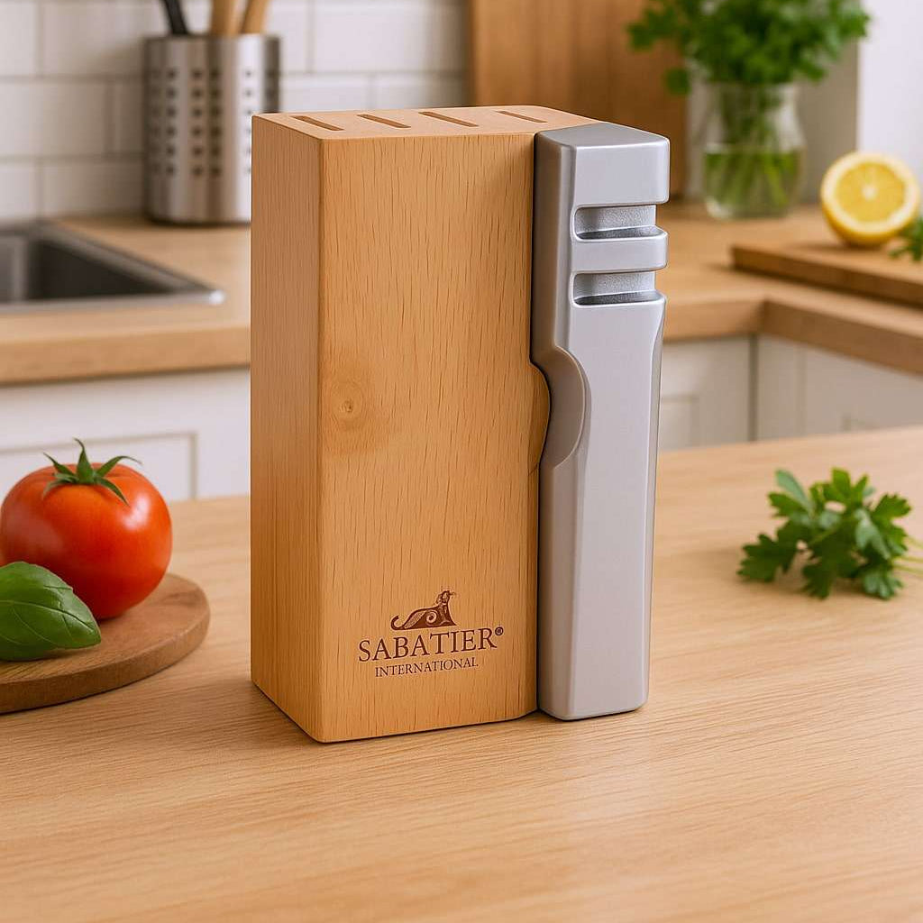 Sabatier Integrated Knife Block and Sharpener