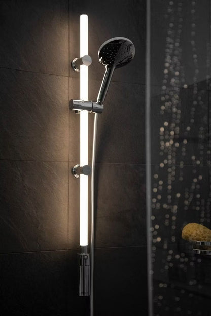 Wenko LED Shower Rail – Award-Winning RGB & Warm White Illuminated Rod with Remote