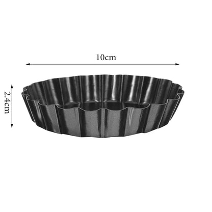 Danny Home 1-Pcs Carbon Steel Premium quality , Non-stick Detachable Mini Round Tart Pan 14cm