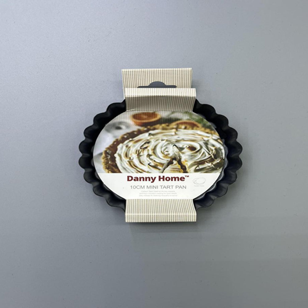 Danny Home 1-Pcs Carbon Steel Premium quality , Non-stick Detachable Mini Round Tart Pan 14cm