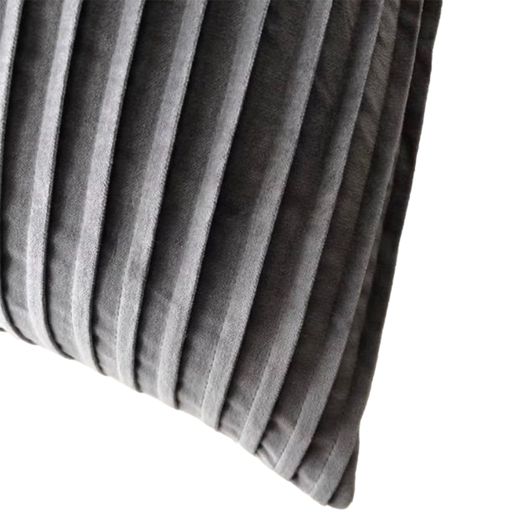 Danny Home Danny Home Velvet Fabric Cushion – Dark Grey 45x45cm