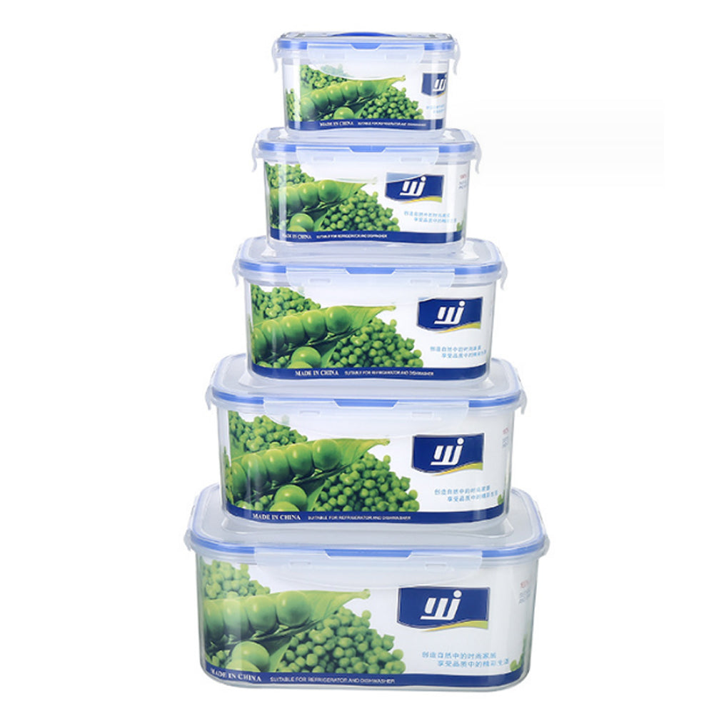 Set of 5 Air Tight Food Storage Containers