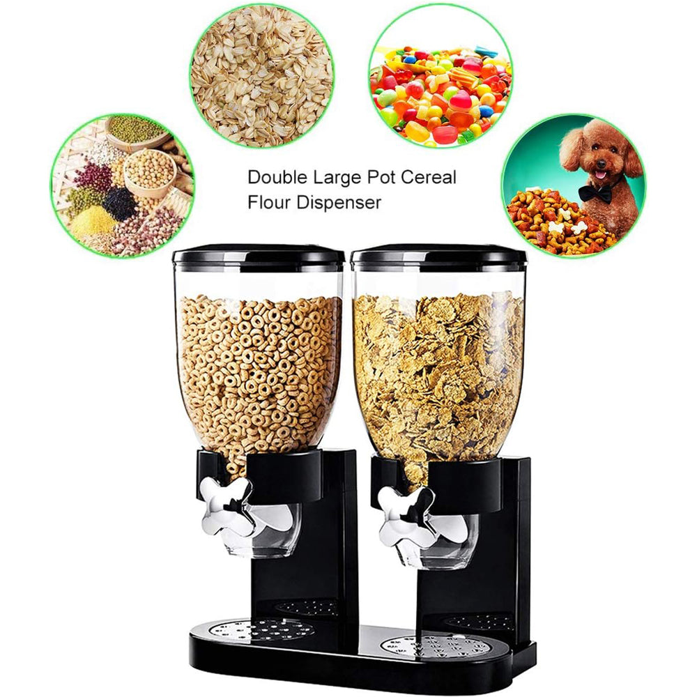 Double Cereal & Dry Food Dispenser