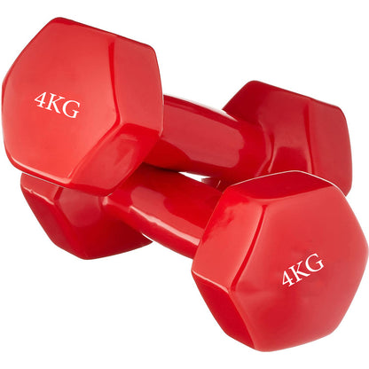 Vinyl Coated Dumbbels Weights for Exercise & Fitness 2-Pieces