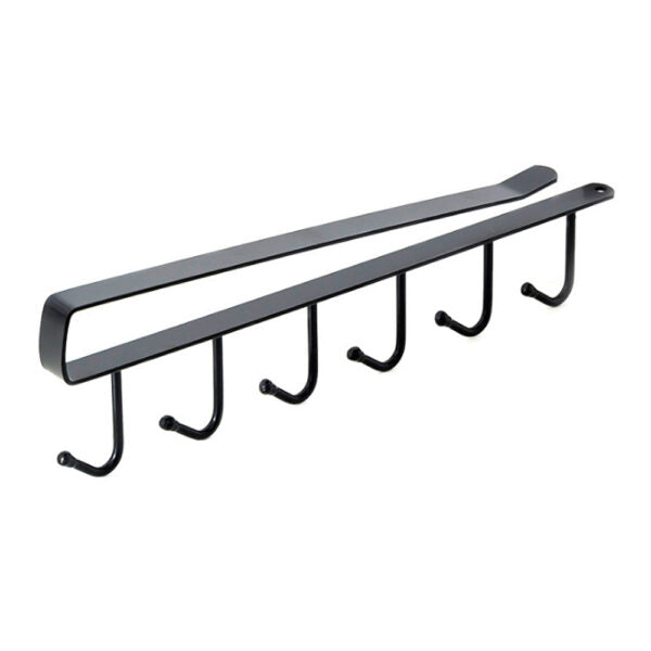 Metal Under Shelf Rack Organizer with 6 Hooks