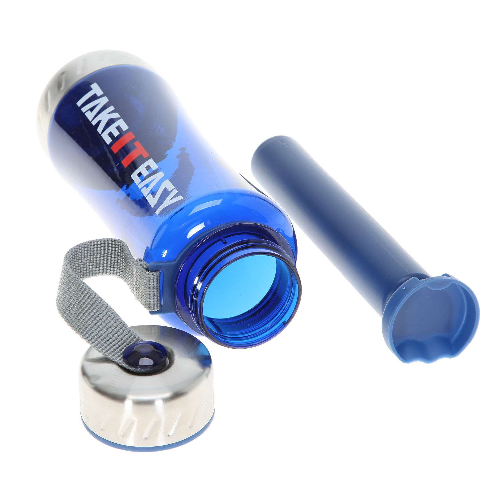 Take It Easy Water Bottle 650 ml - Blue
