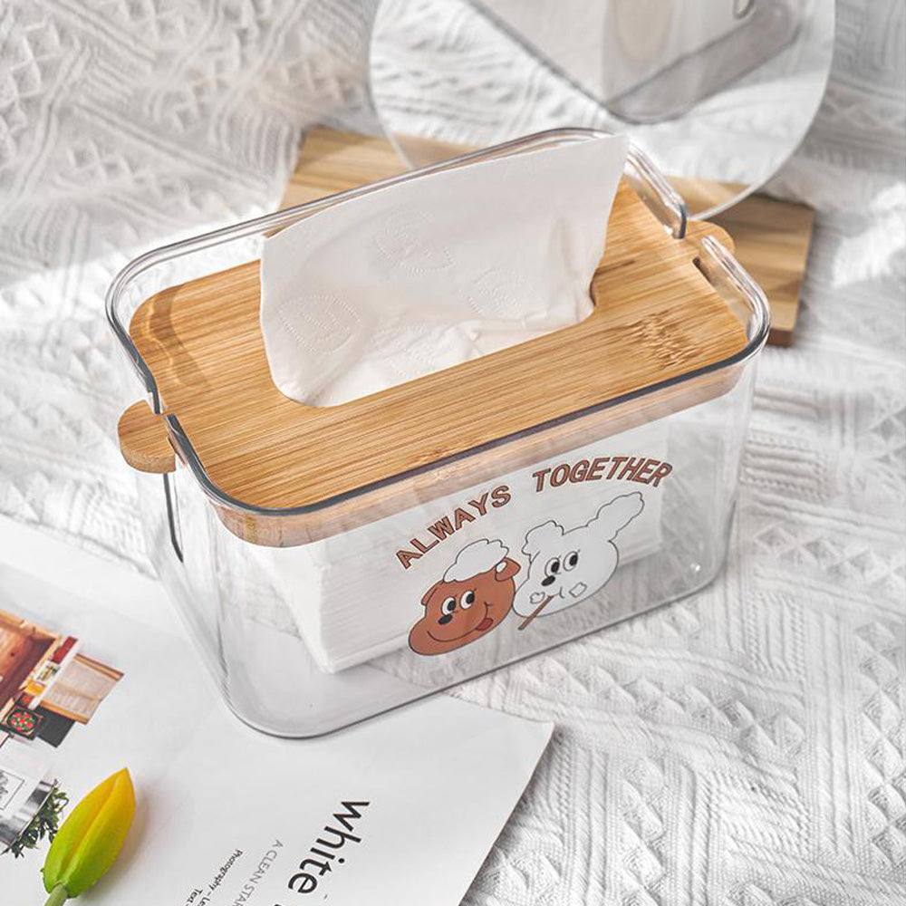 Pattern Transparent Tissue Box