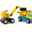 Lego Construction Trucks and Wrecking Ball Crane (60391)